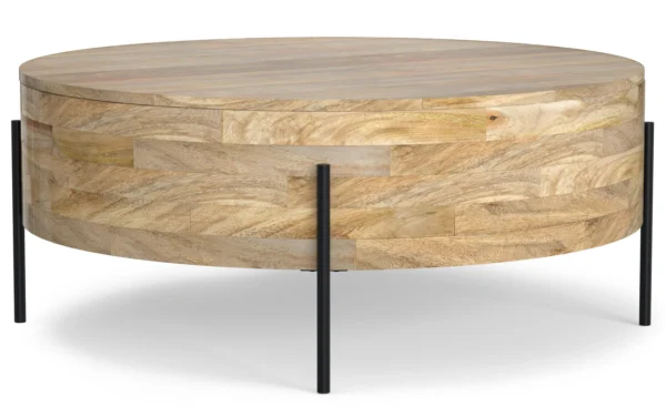 Rayburn Drum Coffee Table in Mango